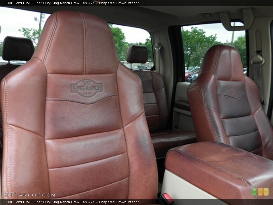Chaparral Brown Interior Photo for the 2008 Ford F350 Super Duty King Ranch Crew Cab 4x4 #66313980