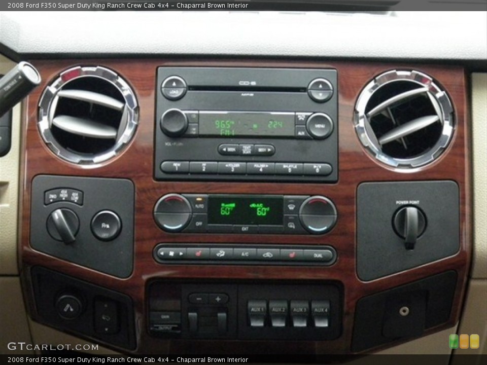 Chaparral Brown Interior Controls for the 2008 Ford F350 Super Duty King Ranch Crew Cab 4x4 #66314073