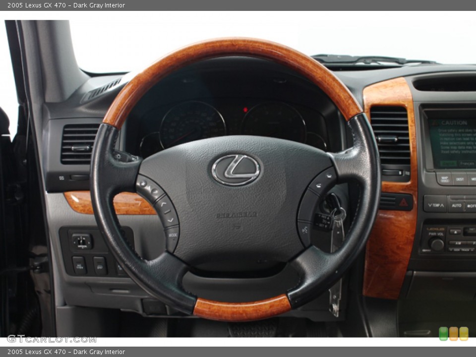 Dark Gray Interior Steering Wheel for the 2005 Lexus GX 470 #66314397