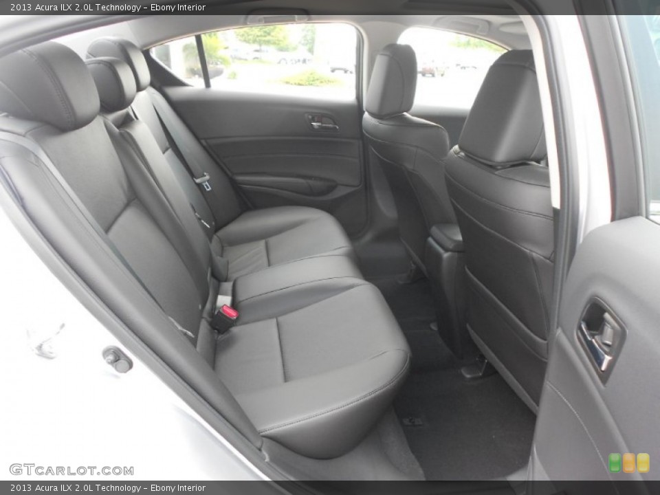 Ebony Interior Rear Seat for the 2013 Acura ILX 2.0L Technology #66315672