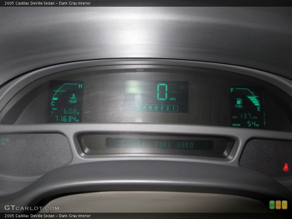 Dark Gray Interior Gauges for the 2005 Cadillac DeVille Sedan #66317415