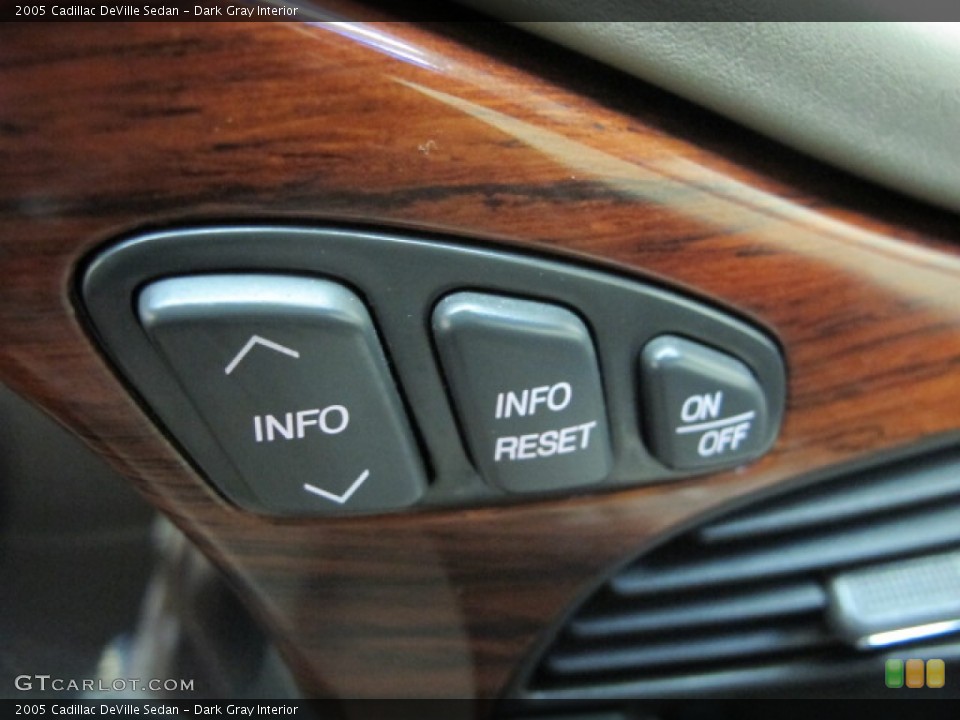 Dark Gray Interior Controls for the 2005 Cadillac DeVille Sedan #66317460
