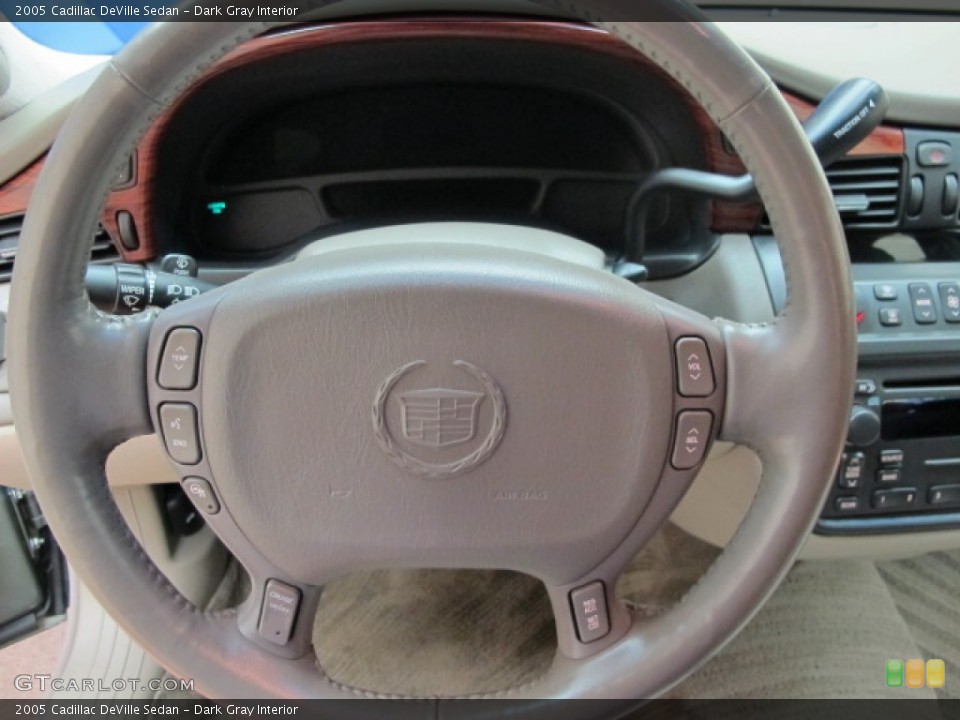 Dark Gray Interior Steering Wheel for the 2005 Cadillac DeVille Sedan #66317466