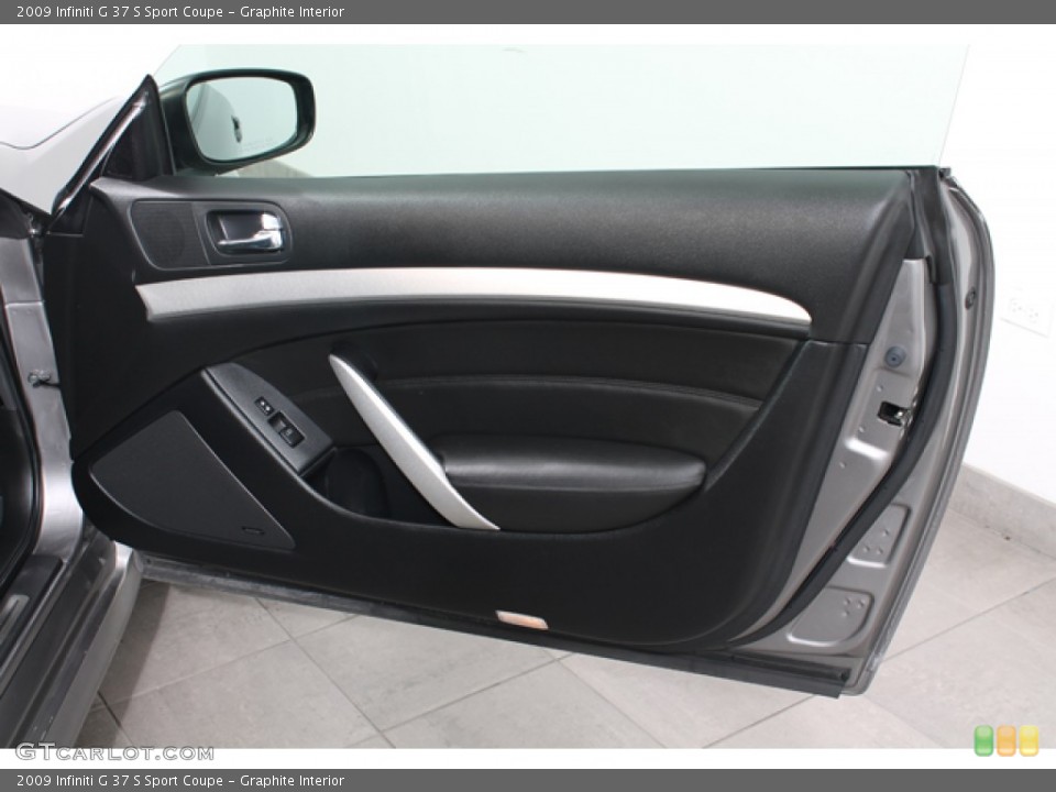 Graphite Interior Door Panel for the 2009 Infiniti G 37 S Sport Coupe #66317973