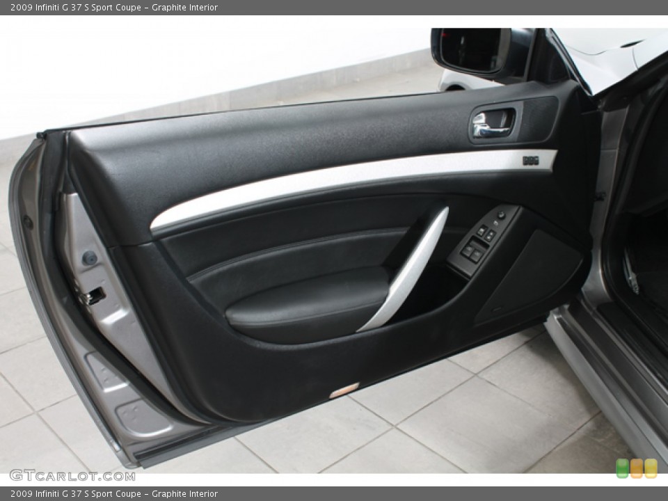 Graphite Interior Door Panel for the 2009 Infiniti G 37 S Sport Coupe #66317979