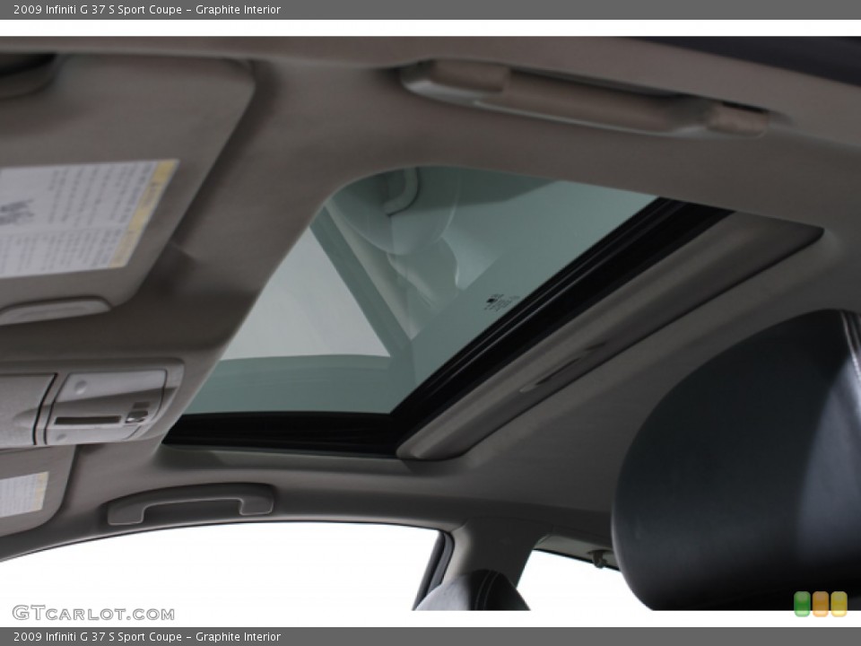 Graphite Interior Sunroof for the 2009 Infiniti G 37 S Sport Coupe #66318054