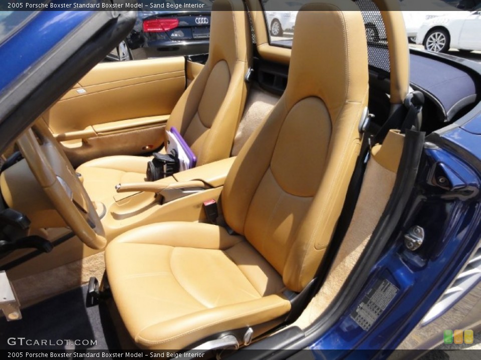 Sand Beige Interior Front Seat for the 2005 Porsche Boxster  #66318075