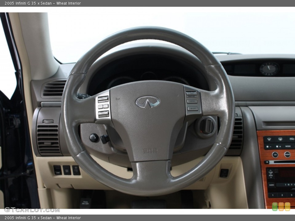 Wheat Interior Steering Wheel for the 2005 Infiniti G 35 x Sedan #66318186