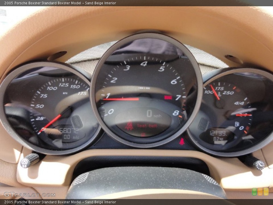 Sand Beige Interior Gauges for the 2005 Porsche Boxster  #66318249