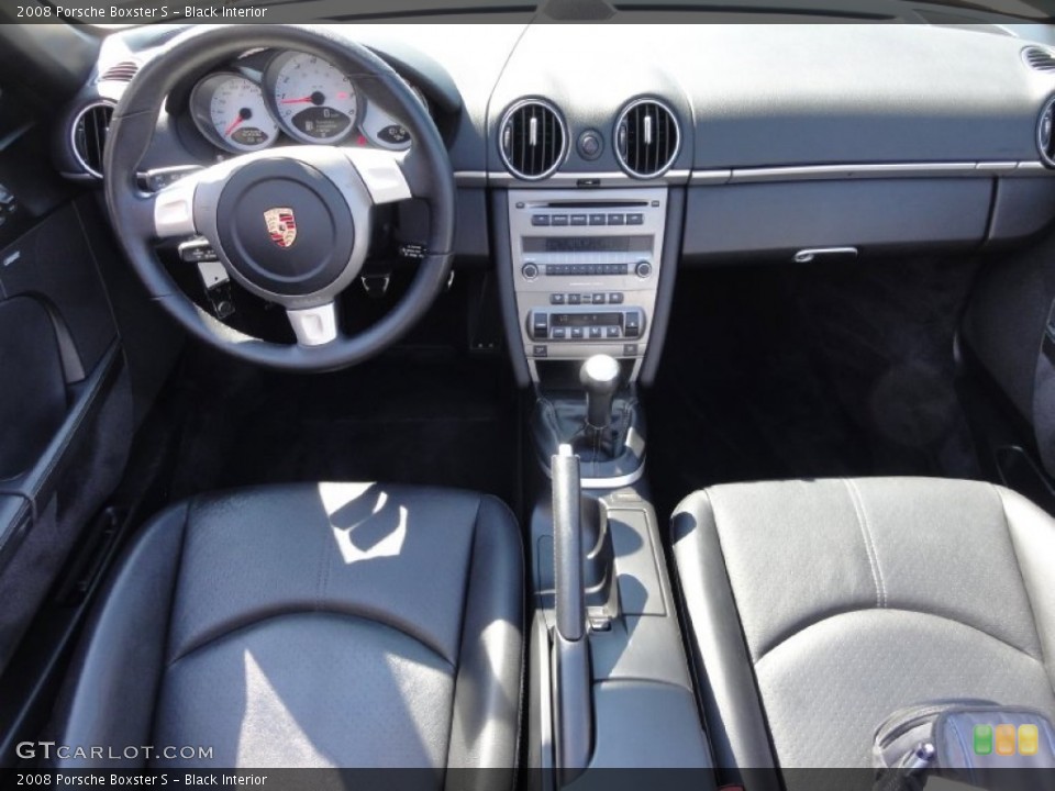 Black Interior Dashboard for the 2008 Porsche Boxster S #66321261