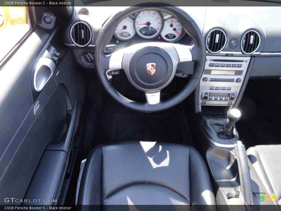 Black Interior Dashboard for the 2008 Porsche Boxster S #66321270