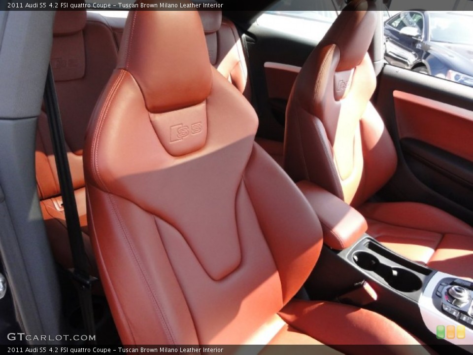 Tuscan Brown Milano Leather Interior Photo for the 2011 Audi S5 4.2 FSI quattro Coupe #66321543