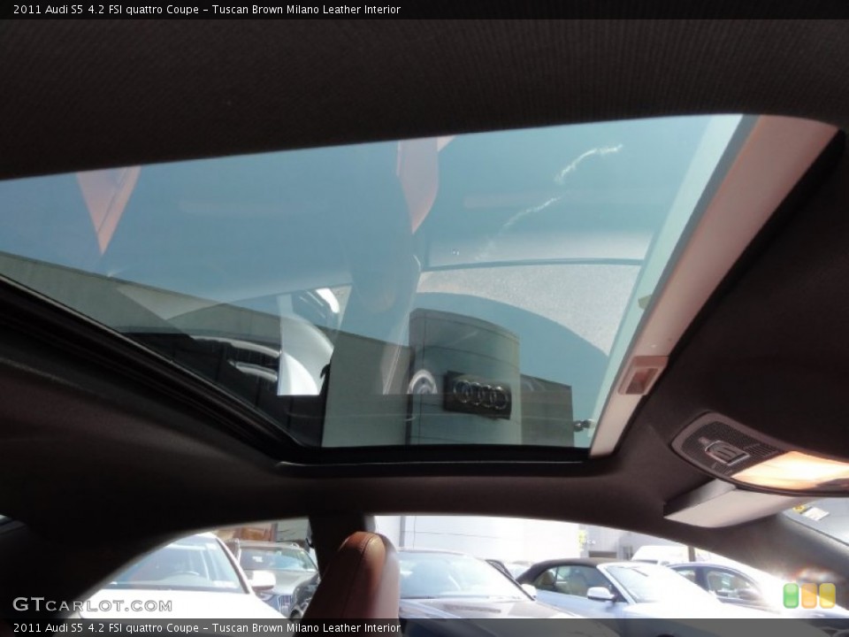 Tuscan Brown Milano Leather Interior Sunroof for the 2011 Audi S5 4.2 FSI quattro Coupe #66321549
