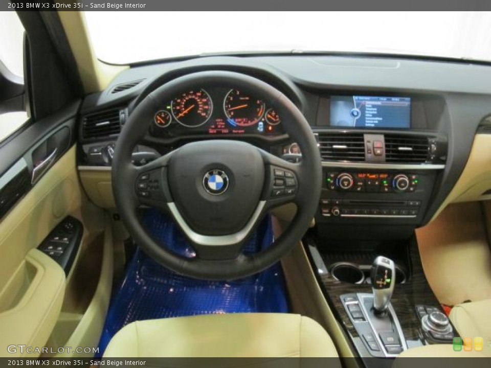 Sand Beige Interior Dashboard for the 2013 BMW X3 xDrive 35i #66321561