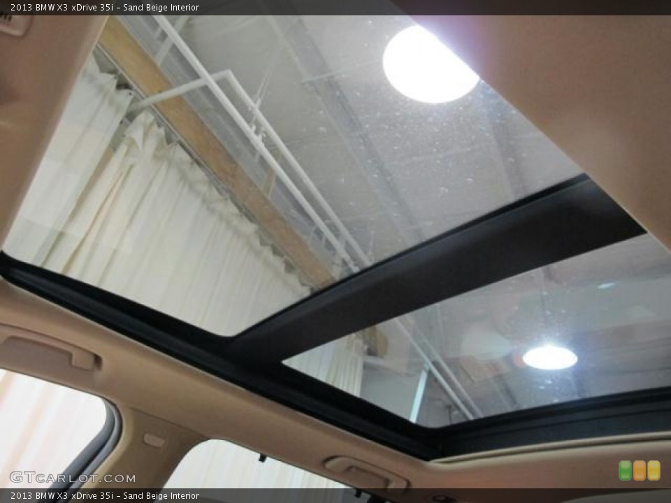 Sand Beige Interior Sunroof for the 2013 BMW X3 xDrive 35i #66321585