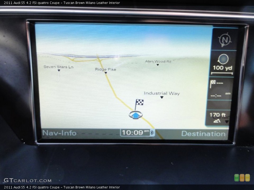Tuscan Brown Milano Leather Interior Navigation for the 2011 Audi S5 4.2 FSI quattro Coupe #66321666