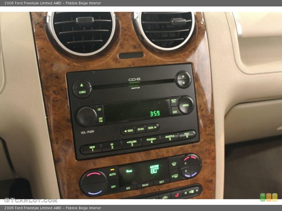 Pebble Beige Interior Audio System for the 2006 Ford Freestyle Limited AWD #66324702
