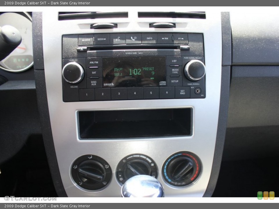 Dark Slate Gray Interior Controls for the 2009 Dodge Caliber SXT #66325881