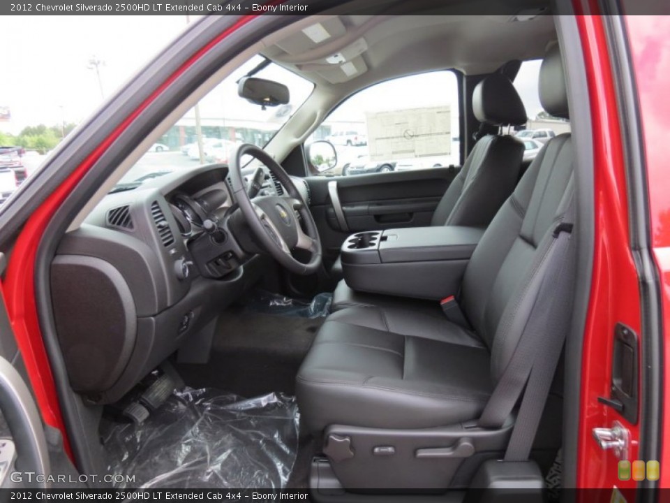 Ebony Interior Photo for the 2012 Chevrolet Silverado 2500HD LT Extended Cab 4x4 #66329079