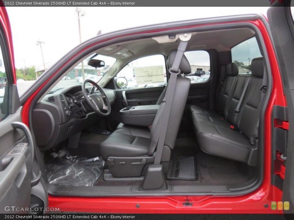 Ebony Interior Photo for the 2012 Chevrolet Silverado 2500HD LT Extended Cab 4x4 #66329094