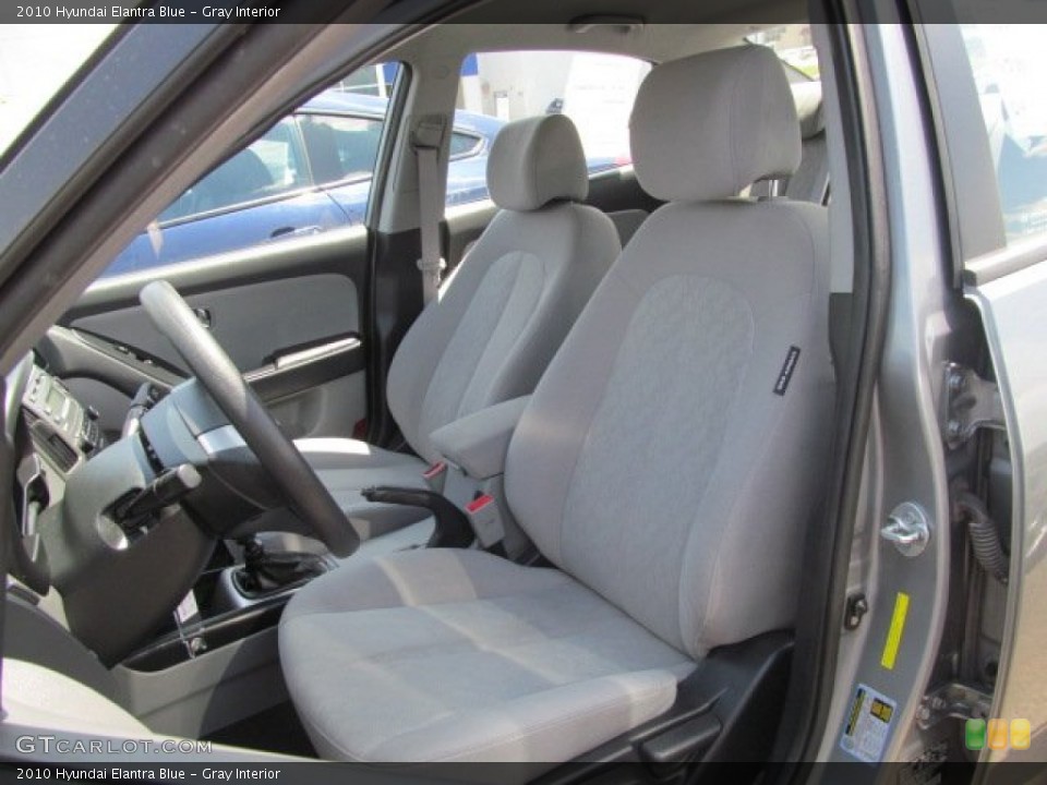 Gray Interior Front Seat for the 2010 Hyundai Elantra Blue #66329379