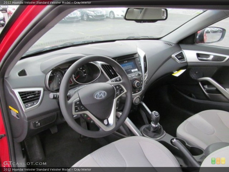 Gray Interior Prime Interior for the 2012 Hyundai Veloster  #66329778