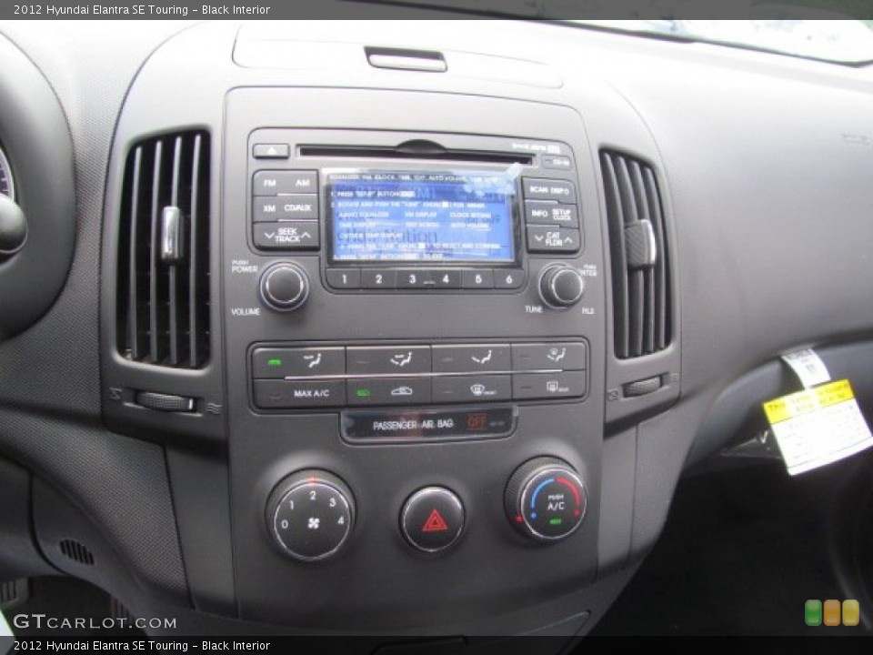 Black Interior Controls for the 2012 Hyundai Elantra SE Touring #66330556