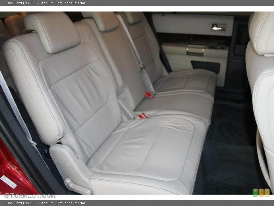 Medium Light Stone Interior Rear Seat for the 2009 Ford Flex SEL #66330666