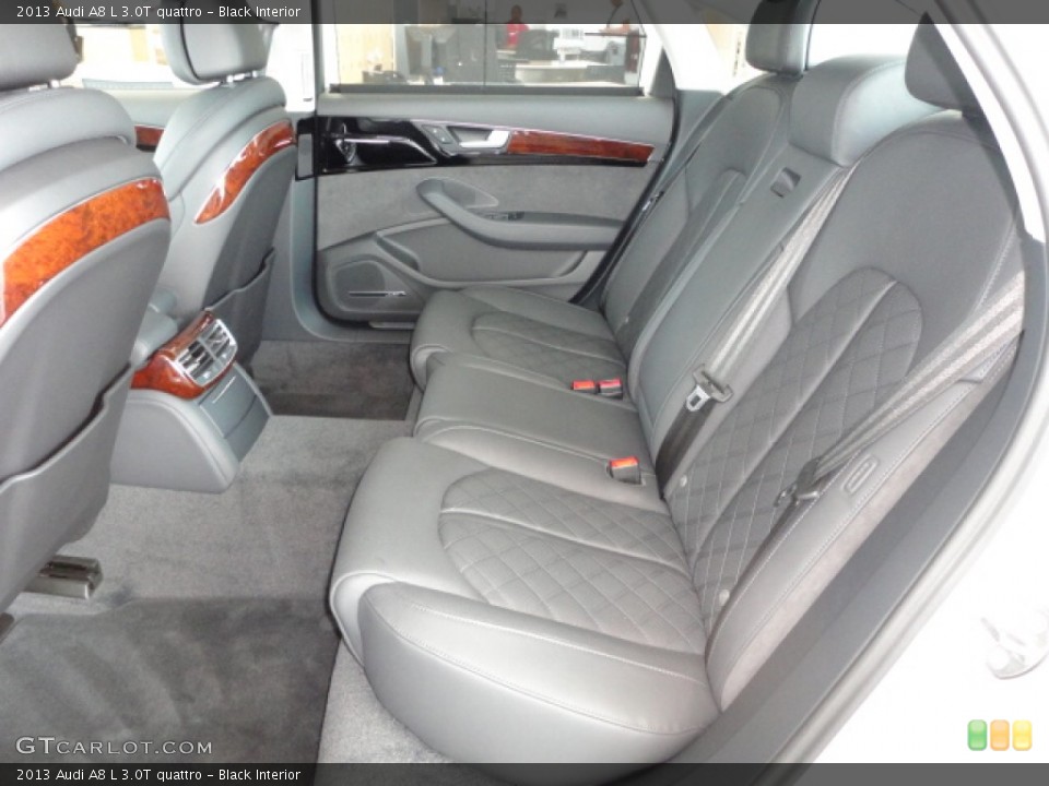 Black Interior Rear Seat for the 2013 Audi A8 L 3.0T quattro #66332454