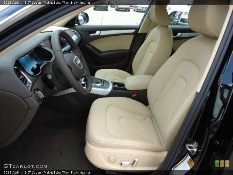Velvet Beige/Moor Brown Interior Front Seat for the 2013 Audi A4 2.0T Sedan #66332601