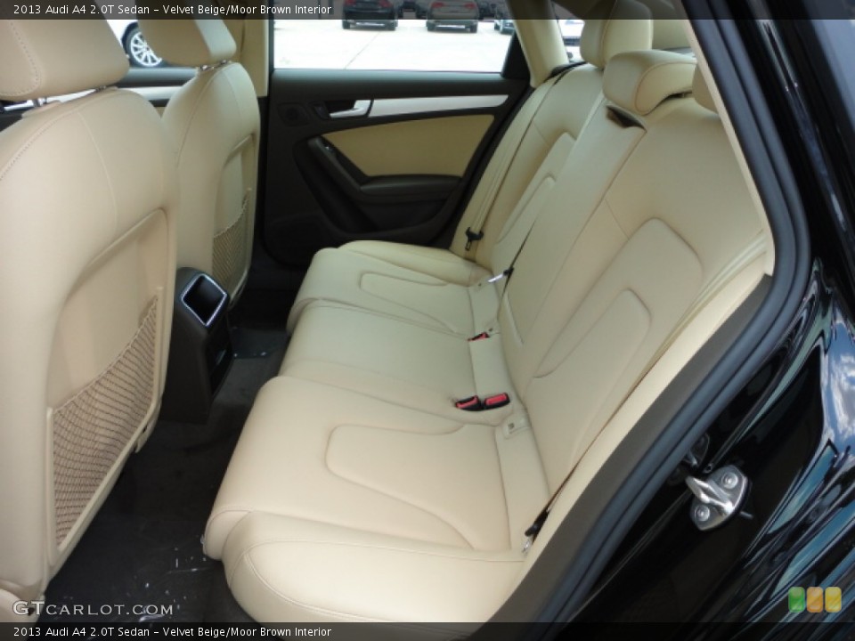 Velvet Beige/Moor Brown Interior Rear Seat for the 2013 Audi A4 2.0T Sedan #66332604