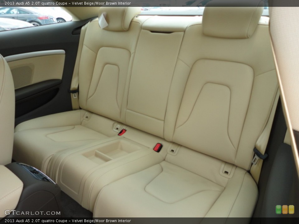Velvet Beige/Moor Brown Interior Rear Seat for the 2013 Audi A5 2.0T quattro Coupe #66332670