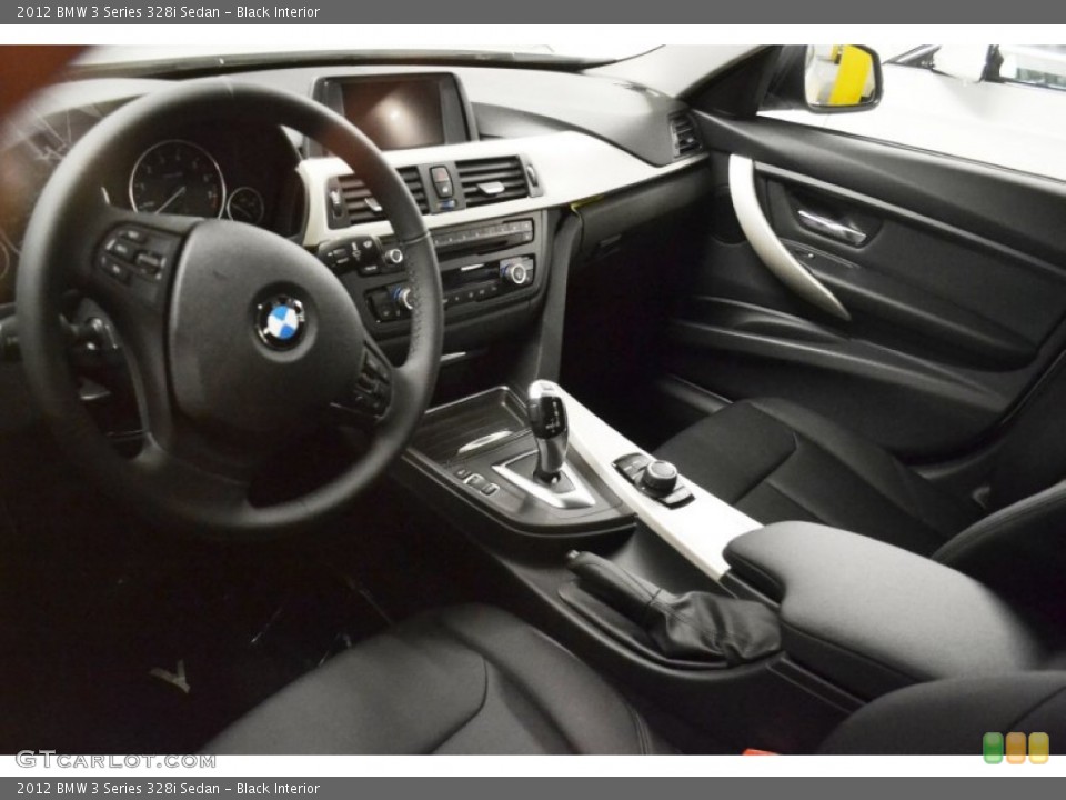 Black Interior Prime Interior for the 2012 BMW 3 Series 328i Sedan #66333939