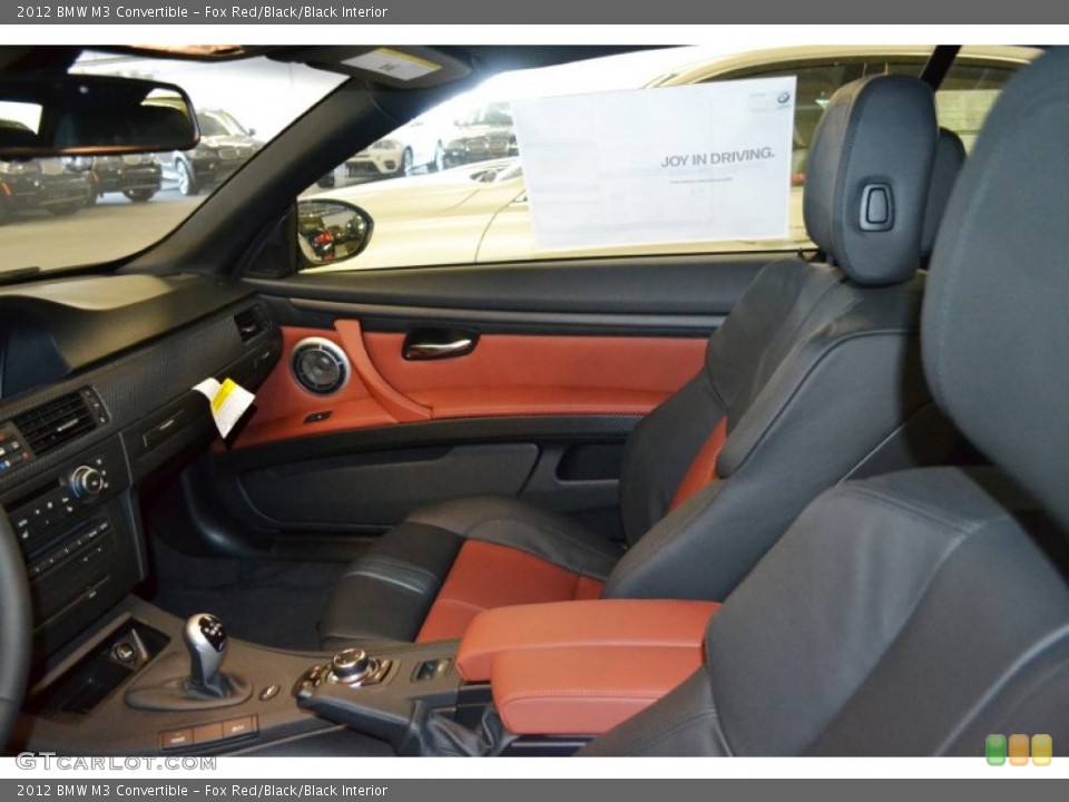 Fox Red/Black/Black Interior Photo for the 2012 BMW M3 Convertible #66334311