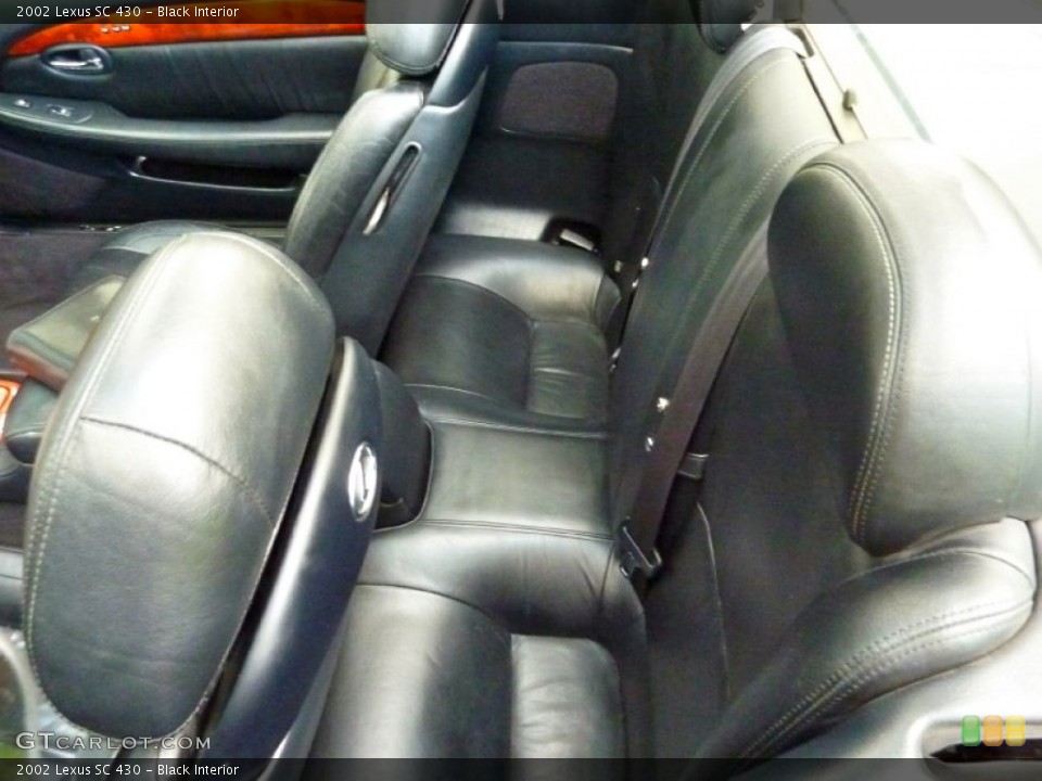 Black Interior Rear Seat for the 2002 Lexus SC 430 #66335991