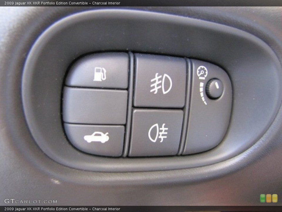 Charcoal Interior Controls for the 2009 Jaguar XK XKR Portfolio Edition Convertible #66336024