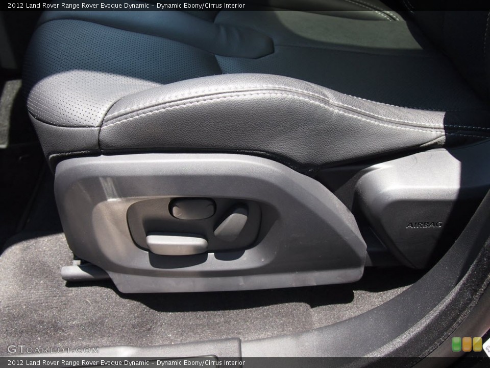 Dynamic Ebony/Cirrus Interior Front Seat for the 2012 Land Rover Range Rover Evoque Dynamic #66336135