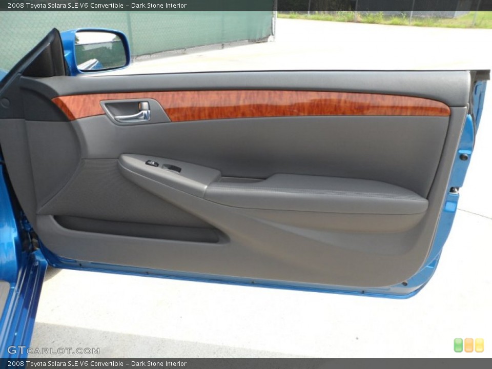 Dark Stone Interior Door Panel for the 2008 Toyota Solara SLE V6 Convertible #66336501