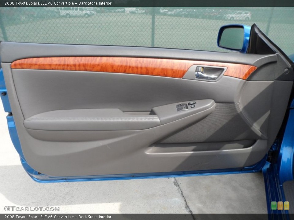 Dark Stone Interior Door Panel for the 2008 Toyota Solara SLE V6 Convertible #66336519