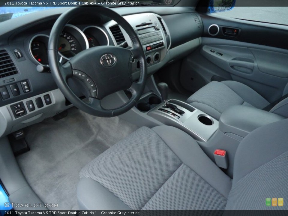 Graphite Gray Interior Photo for the 2011 Toyota Tacoma V6 TRD Sport Double Cab 4x4 #66339506