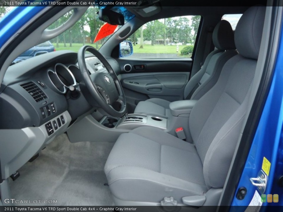 Graphite Gray Interior Photo for the 2011 Toyota Tacoma V6 TRD Sport Double Cab 4x4 #66339515