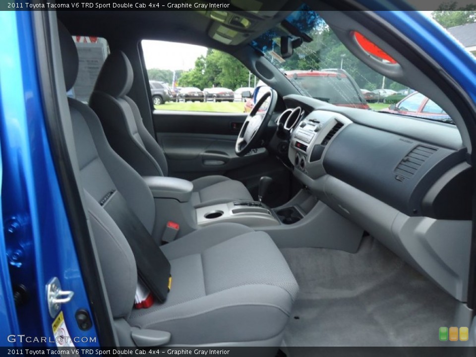 Graphite Gray Interior Photo for the 2011 Toyota Tacoma V6 TRD Sport Double Cab 4x4 #66339545