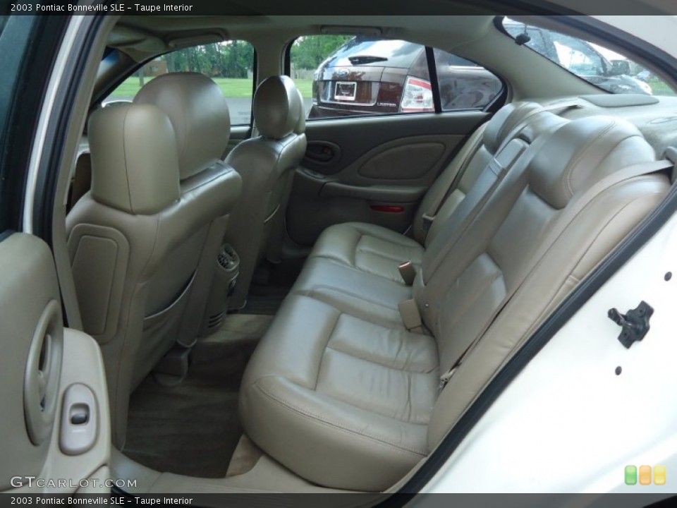 Taupe Interior Rear Seat for the 2003 Pontiac Bonneville SLE #66340511