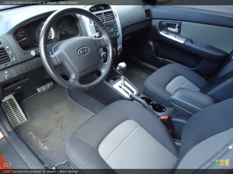 Black Interior Photo for the 2007 Kia Spectra Spectra5 SX Wagon #66340700