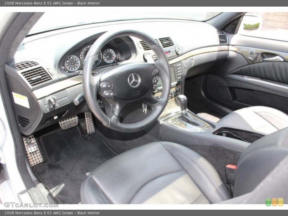 Black Interior Photo for the 2008 Mercedes-Benz E 63 AMG Sedan #66341330