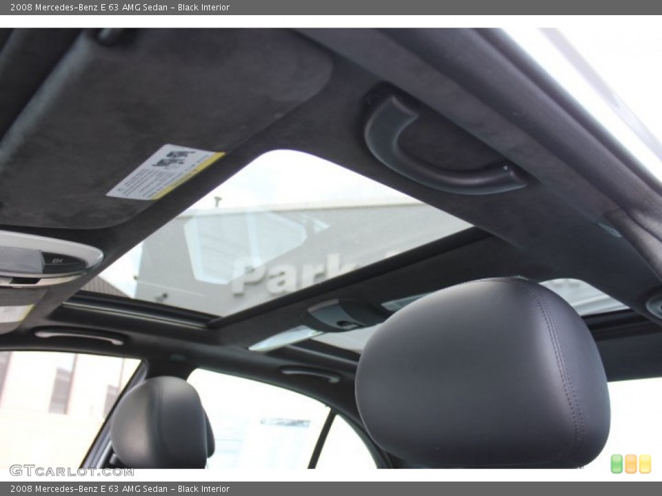 Black Interior Sunroof for the 2008 Mercedes-Benz E 63 AMG Sedan #66341432