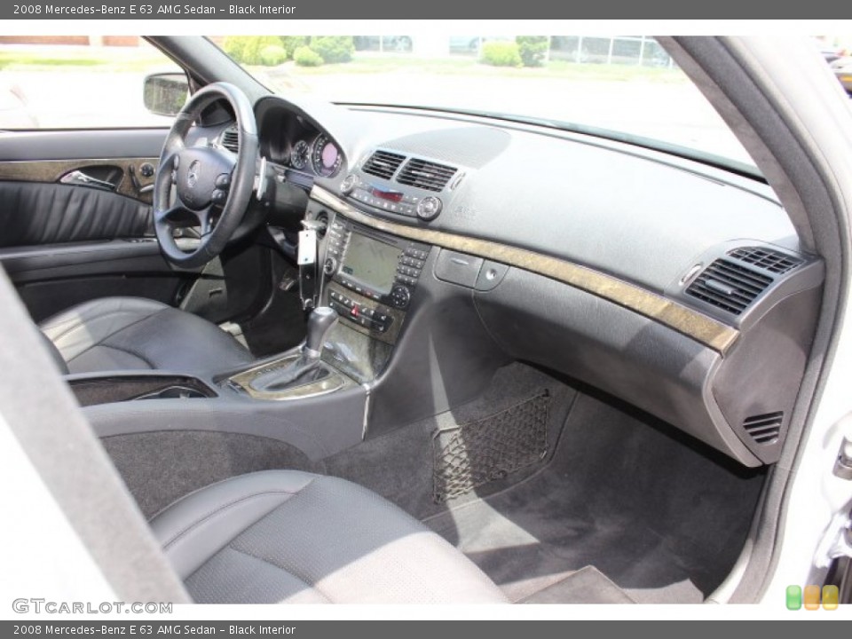 Black Interior Dashboard for the 2008 Mercedes-Benz E 63 AMG Sedan #66341489