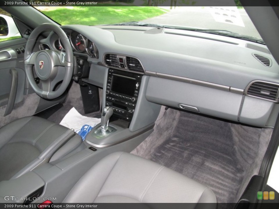 Stone Grey Interior Dashboard for the 2009 Porsche 911 Carrera Coupe #66342033