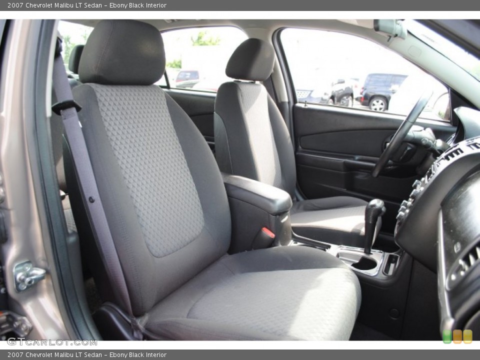 Ebony Black Interior Photo for the 2007 Chevrolet Malibu LT Sedan #66342164