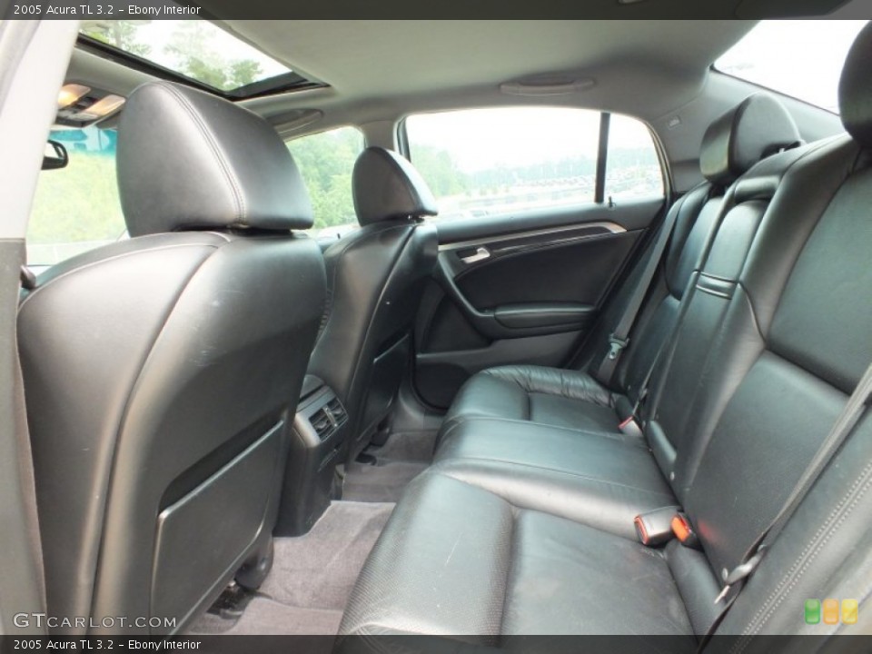Ebony Interior Rear Seat for the 2005 Acura TL 3.2 #66342166